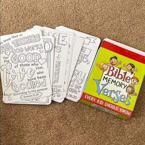Bible Memory Verse Cards for Kids